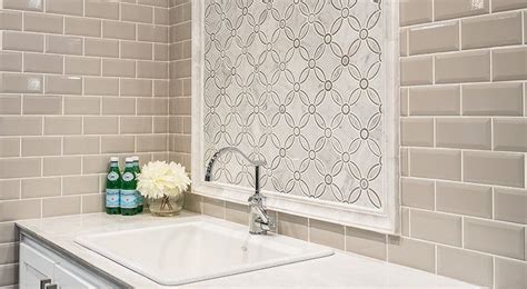 Greige Subway Tile Modern Bathroom Tile Tile Backsplash Bathroom