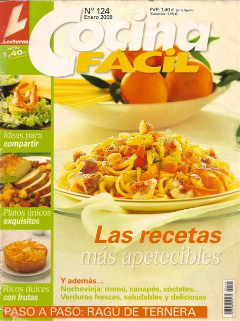 Cocina Fácil 124 Las Recetas Más Apeteciblespdf