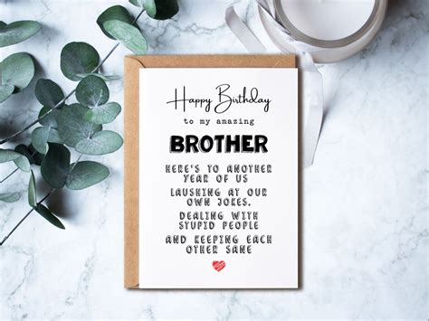 birthday card for brother greeting card for brother happy birthday to my amazing brother