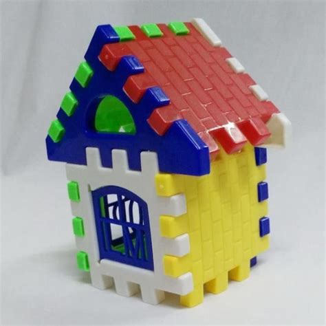 Buy 24pcs Plastic House Diy Building Blocks Intelligent Developmental