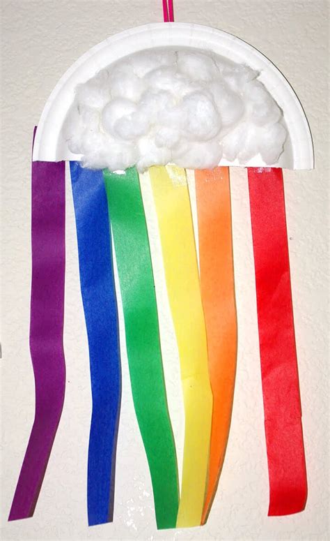 Kids Craft Streamer Rainbows Happiness Is Homemade