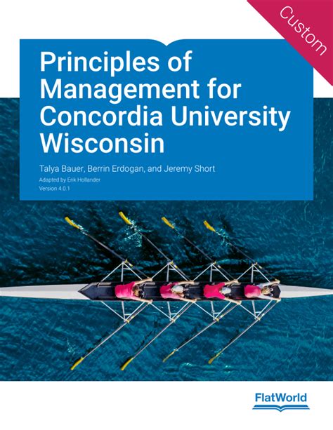 Required Reading Principles Of Management For Concordia University