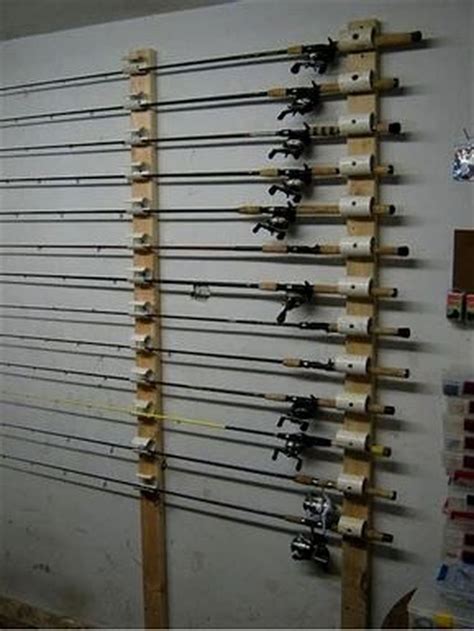 In this instructable, i will show you how to make a fishing rod holder from some materials you probably already have lying around. 48 Amazing DIY and Hack Garage Storage Organization | Diy fishing rod, Fishing rod rack, Fishing ...