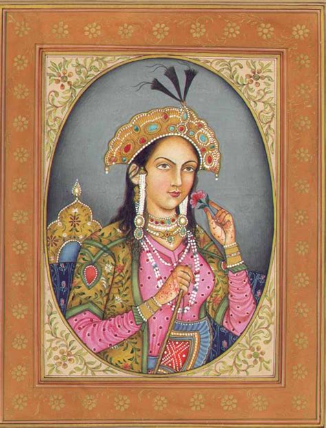 Indian Art Empress Mumtaz Mahal 17th 18th Century Mughal Etsy