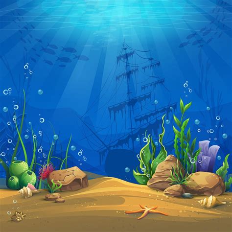 Underwater Cartoon Pictures Popular 27 Underwater Vector Bodenswasuee