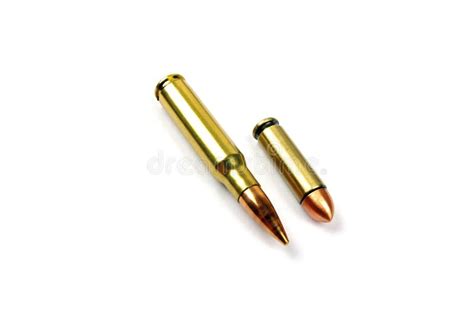 Two Bullets On A White Background Stock Photo Image Of Army Deadly