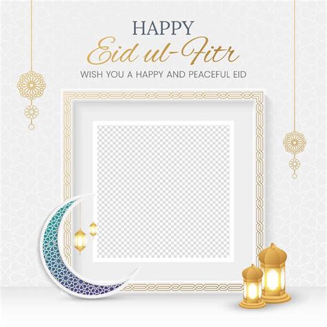 Eid Mubarak Golden Luxury Islamic Social Media Post With Arabic Style