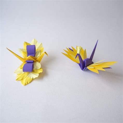 Bespoke Origami Cranes Table Decorations Lavender Home Cands Ltd