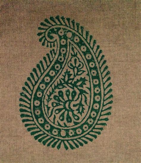 Indian Traditional Paisley Pattern On Cloth Textile Pattern Design