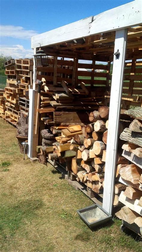 Pallet Firewood Shed Easy Pallet Ideas