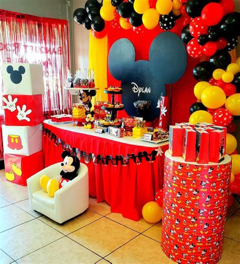 Mickey Mouse Birthday Party Ideas Photo 4 Of 16 Mickey Mouse Themed