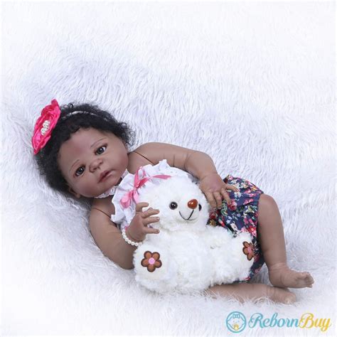 225 Inches Black Silicone Baby Girl Cute African