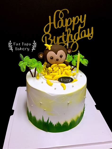 Cutie Banana Monkey Theme Acuarela De Fruta Moños Fruta