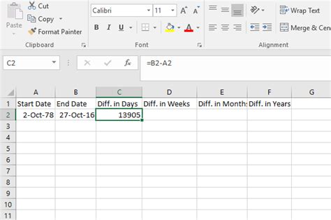 Calculate Number Of Days Between Two Dates In Excel TheAppTimes