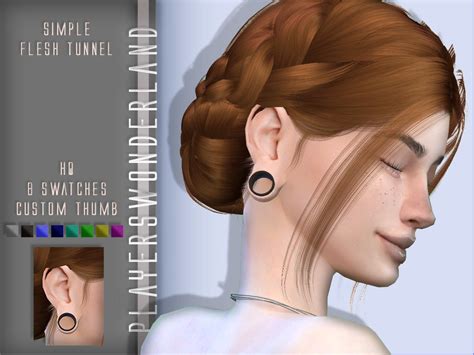 Playerswonderlands Simple Flesh Tunnel Eco Livestyle Needed Sims 4