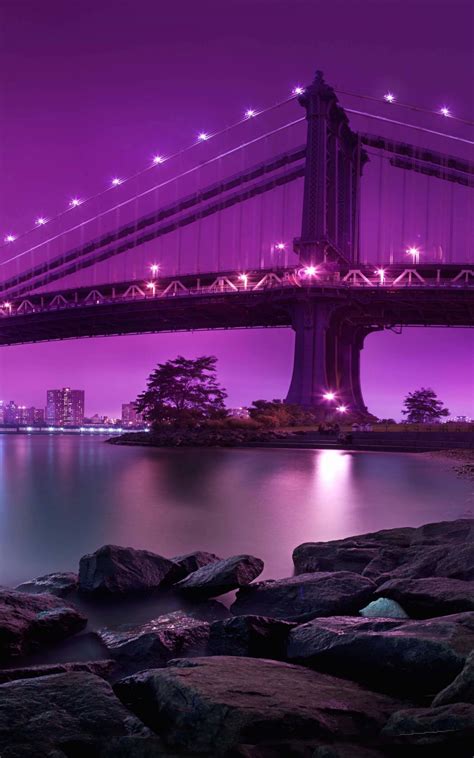 Download Brooklyn Bridge By Night Hd Wallpaper For Kindle Fire Hdx