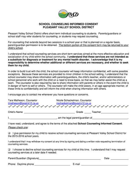 School Counselor Informed Consent Example Fill Out And Sign Online Dochub