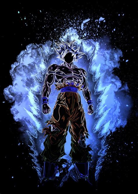 Soul Of The Ultra Instinct Poster By Donnie Displate Dragon Ball