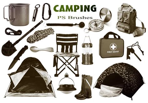 In fact i consider the process of making a brush out of a real photo to be one of the hardest. 20 Camping PS Brushes abr. Vol.5 - Free Photoshop Brushes ...