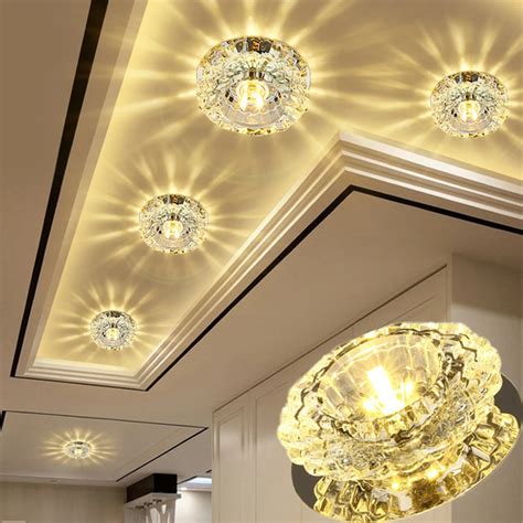 Aliexpress Com Buy Ceiling Lights Crystal Led Corridor Ceiling Lamp