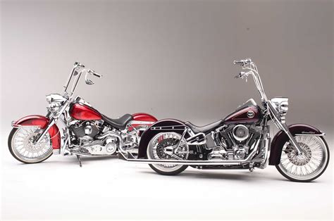 Heritage Softail And Softail Deluxe Two Harleys One Painter