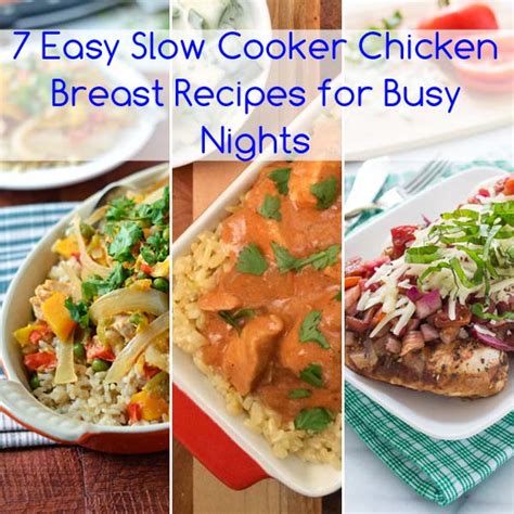 The chicken broth already adds most of the sodium needed. 7 Easy Slow Cooker Chicken Breast Recipes for Busy Back to ...