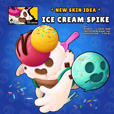 Gedi On Twitter Skin Idea Arcade Shelly Pro Spike Ice Cream Spike