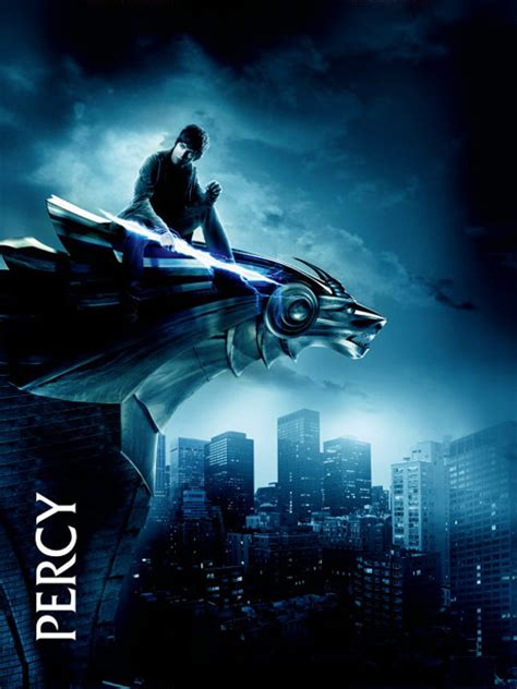 percy jackson and the olympians the lightning thief 2010 poster 1 trailer addict