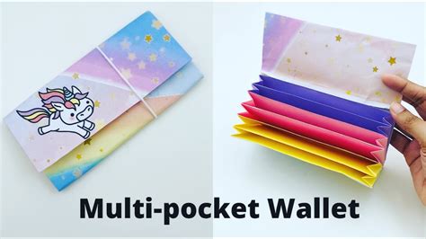 🔸how To Make Multi Pocket Paper Wallet Origami Wallet Paper Craft