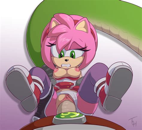 Rule 34 2014 Amy Rose Anthro Areola Breasts Duo Female Fur Green Eyes