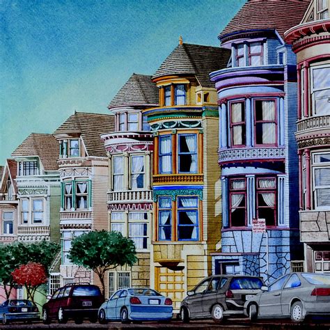 Painted Ladies Painting By Andre Salvador Pixels
