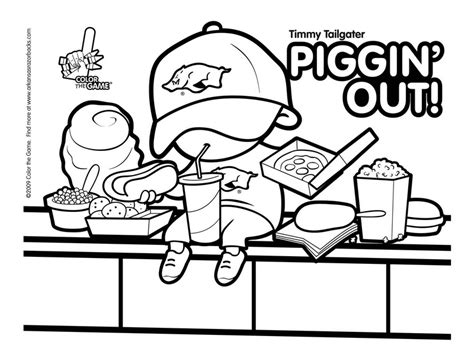 Arkansas Razorbacks Football Coloring Pages Coloring Home