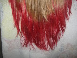 Dying hair from red to pink is a dramatic change. Dying the Tips of Your Hair! - Paperblog