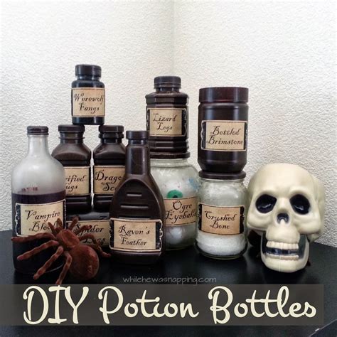 Maybe you would like to learn more about one of these? {October Spooktacular} DIY Witch's Potion Bottles | While He Was Napping