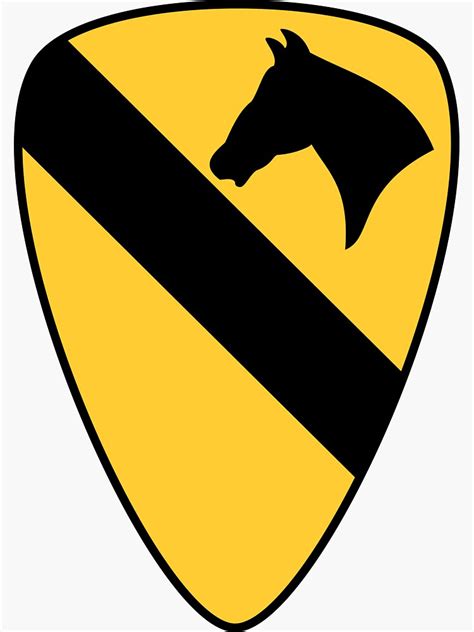 1st Cavalry Division Patch Patriotic Sticker For Sale By Argosdesigns