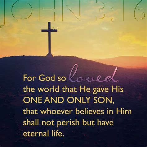 The Living — John 316 Niv For God So Loved The World That