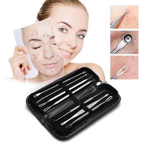Blackhead Remover Pimple Tool Comedone Zit Extractor Kit For Nose