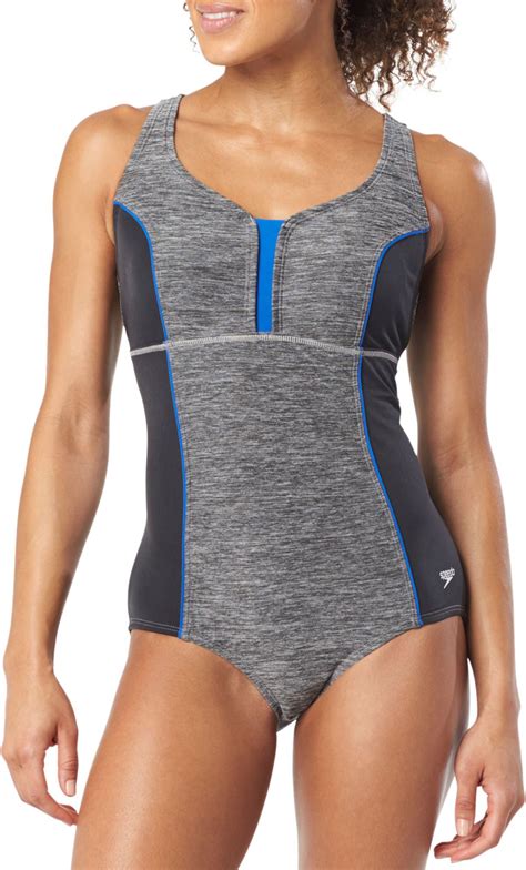Speedo Women S Texture Touchback Racerback One Piece Swimsuit Walmart Com Walmart Com