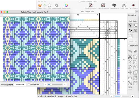 Weaveit A Handweaving Design Software Program Card Weaving Simple