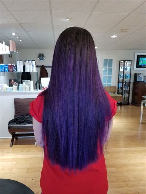 An Amazing Purple Color Melt Service By Lauren Organic Colour Systems