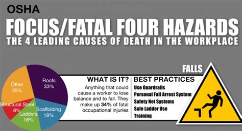 “avoid The Osha Focus Four Hazards” “infographic” Ehs Safety News
