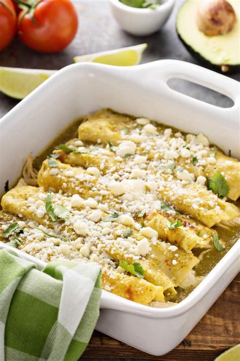 The Best Enchiladas Verdes Maven Cookery Recipe Easy Chicken