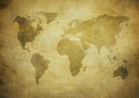 Grunge Map Of The World Stock Image Image Of Africa 89649789