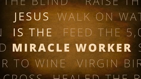 Jesus Is The Miracle Worker — Impact Church Parkesburg