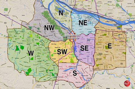 Portland Or Zip Code Map Map