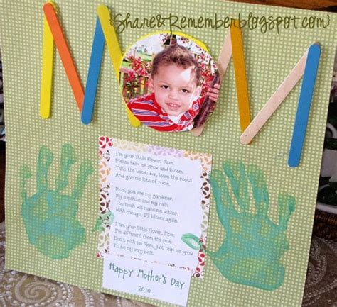 Mother's day gifts that are both pretty and practical are sure to be a hit, which is why this handprint art cork board is the perfect fit for mom's special day. Mother's Day Projects for preschoolers