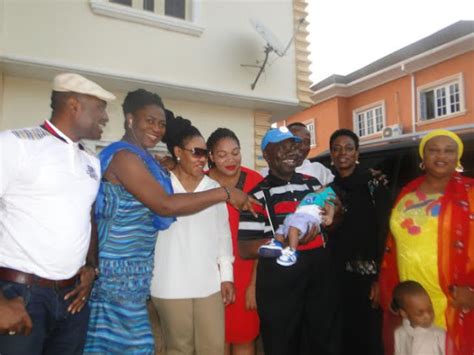 Photos Kenneth Okonkwos Wife And Baby Boy Return To Nigeria From