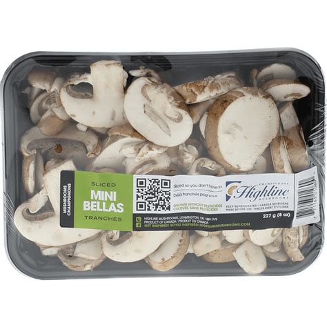 Sliced Baby Bella Mushrooms Mushrooms Superlo Foods