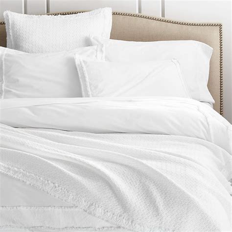 Organic Cotton White King Duvet Cover Reviews Crate And Barrel