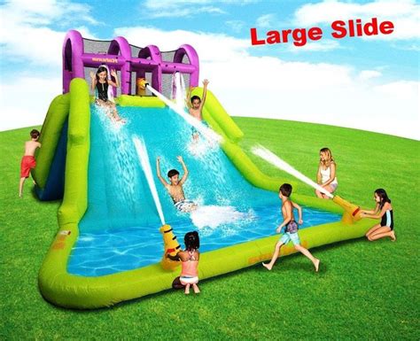 Huge Water Slide Park For Kids Toddler Inflatable Splash Pool Large